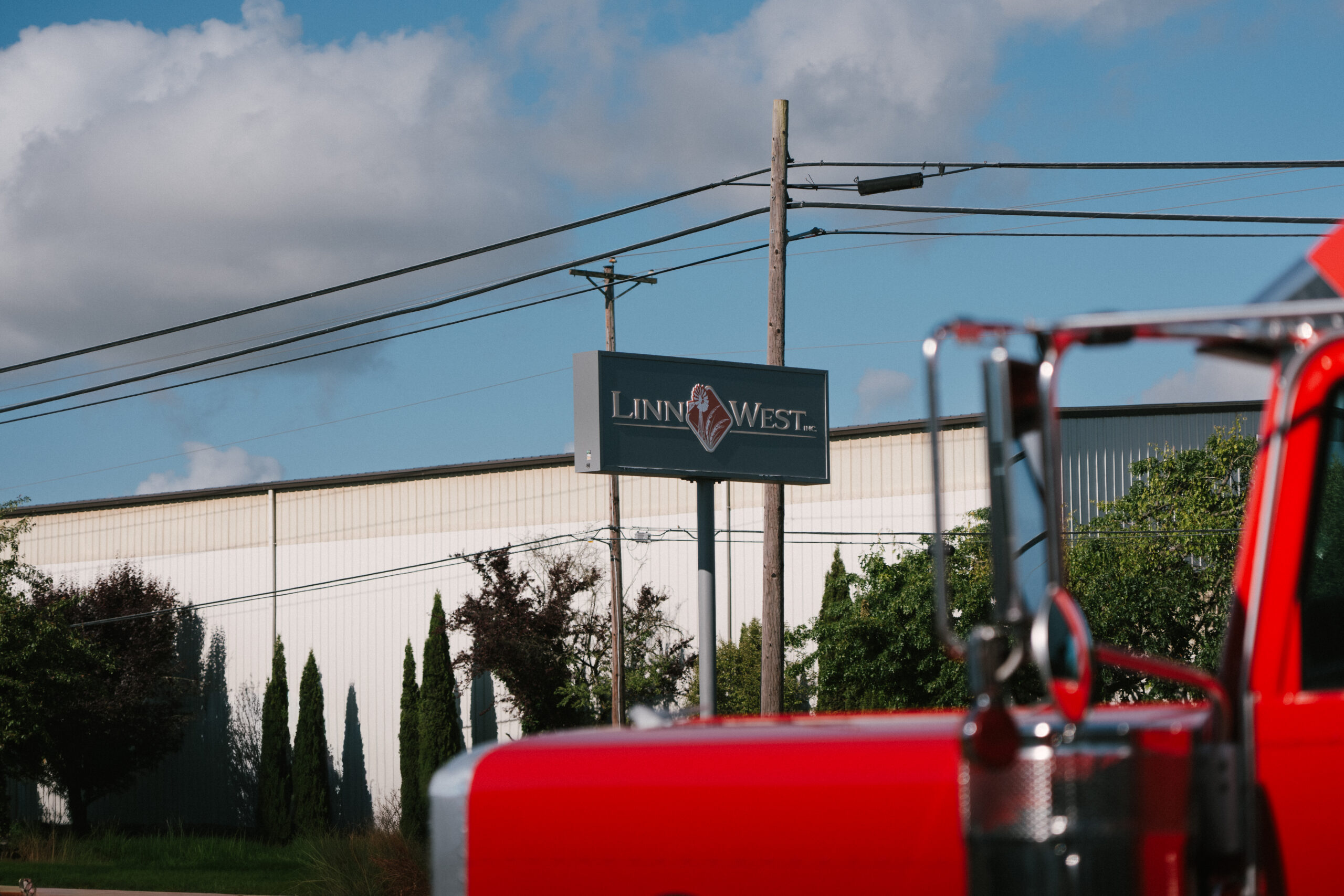 Linn west truck sign